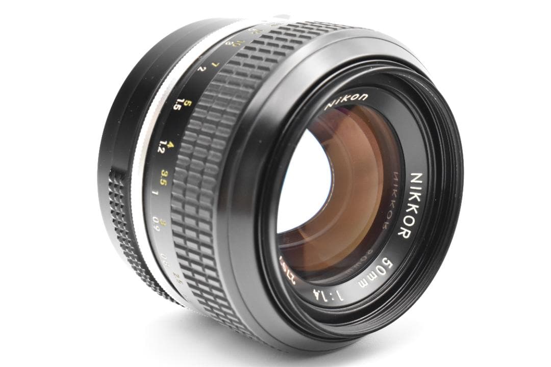【美品】Nikon NIKKOR 非Ai 50mm F1.4 単焦点 レンズ