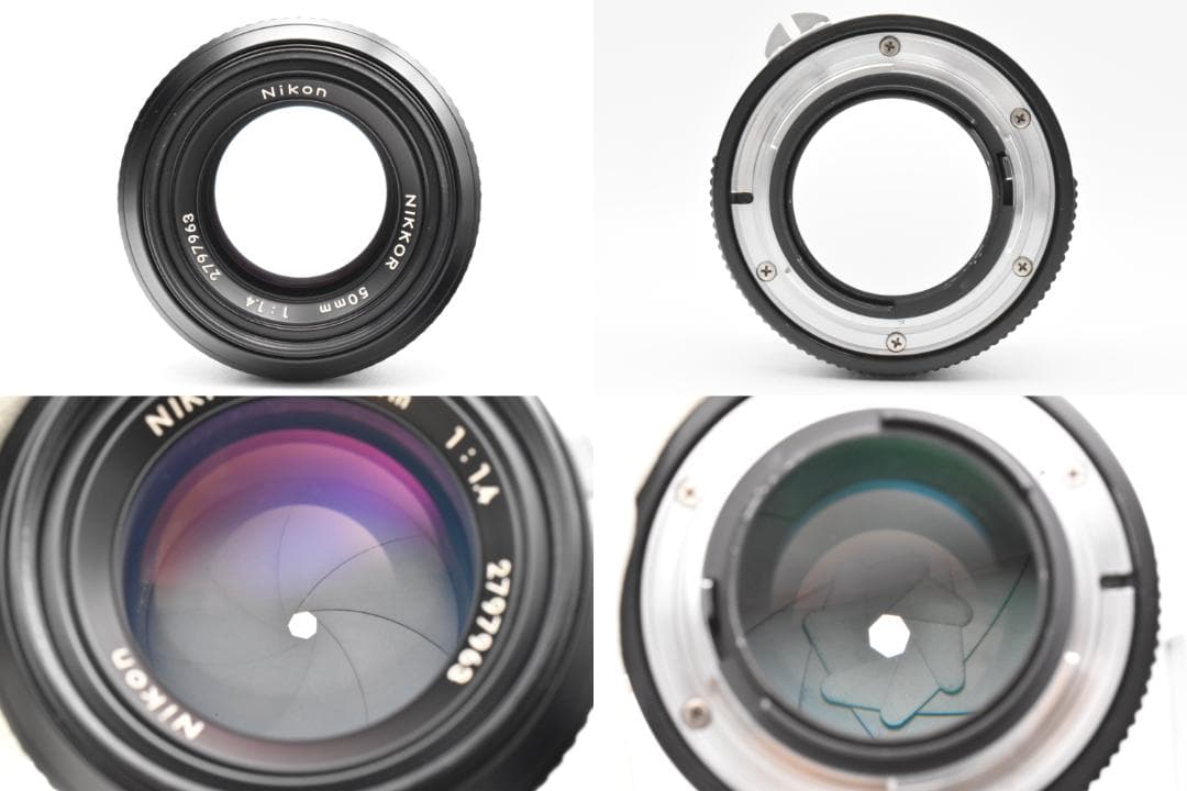 【美品】Nikon NIKKOR 非Ai 50mm F1.4 単焦点 レンズ