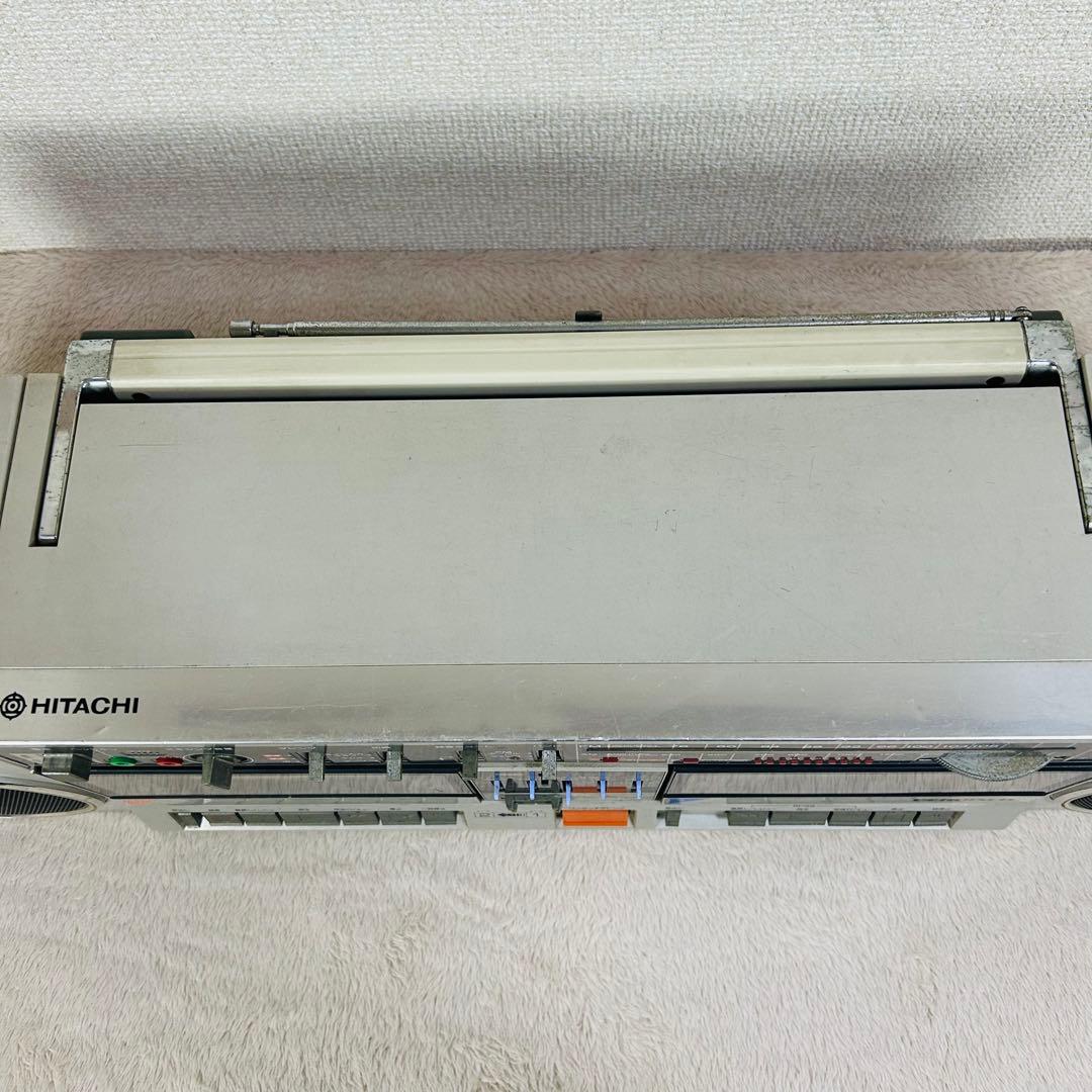 【希少】HITACHI TRK-W3 ラジカセ　バブル昭和レトロ　現状品