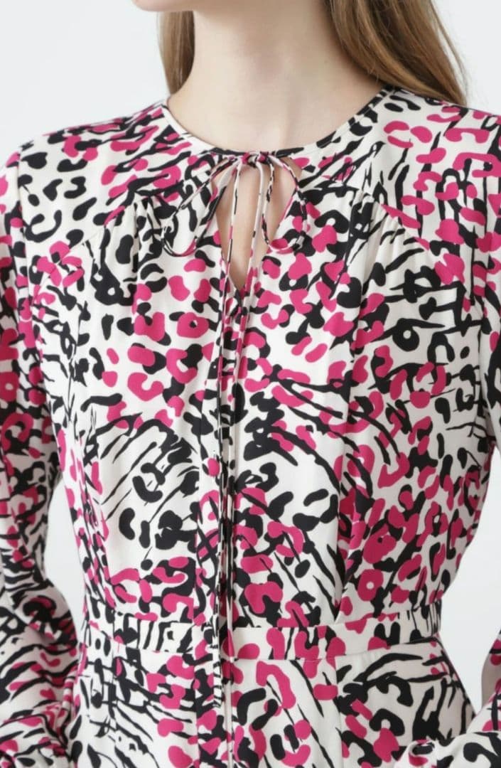 PINKY&DIANNE レオパードミックスプリントワンピース WEB限定カラー