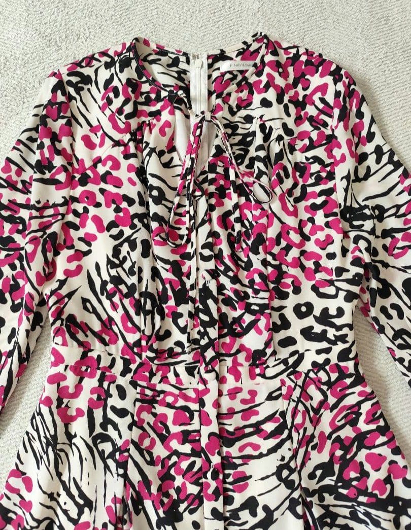 PINKY&DIANNE レオパードミックスプリントワンピース WEB限定カラー