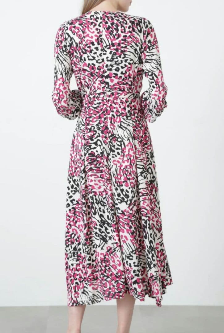 PINKY&DIANNE レオパードミックスプリントワンピース WEB限定カラー