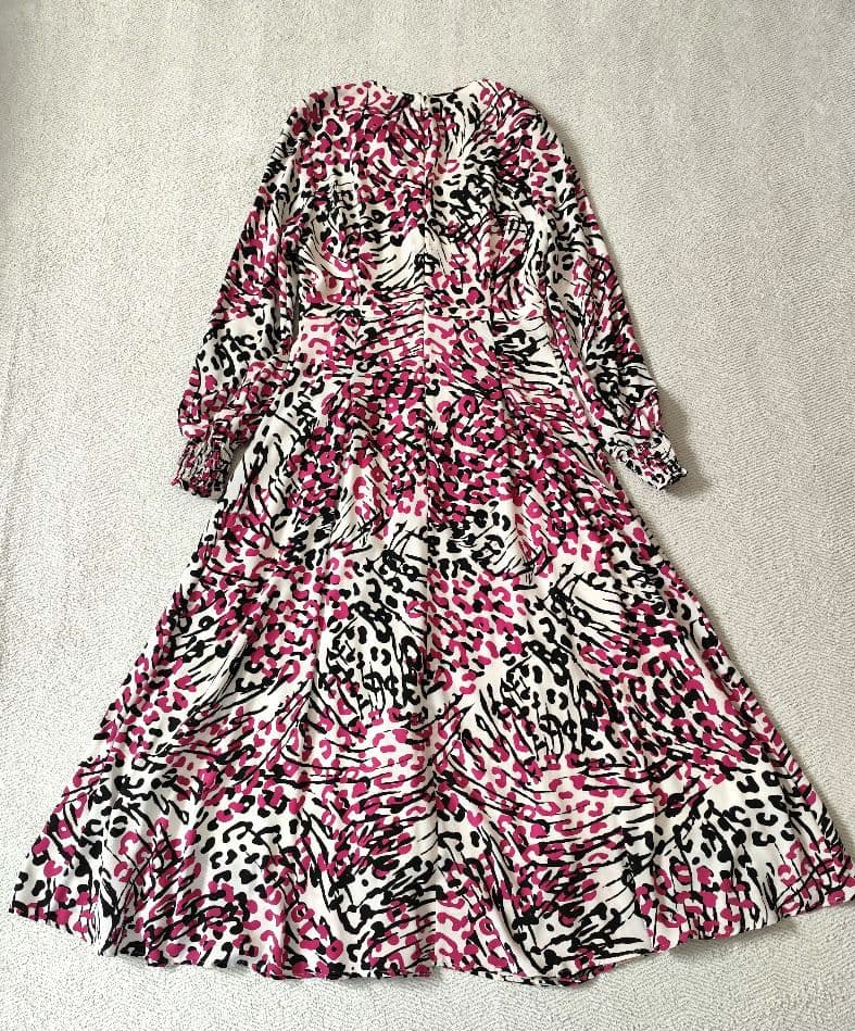 PINKY&DIANNE レオパードミックスプリントワンピース WEB限定カラー