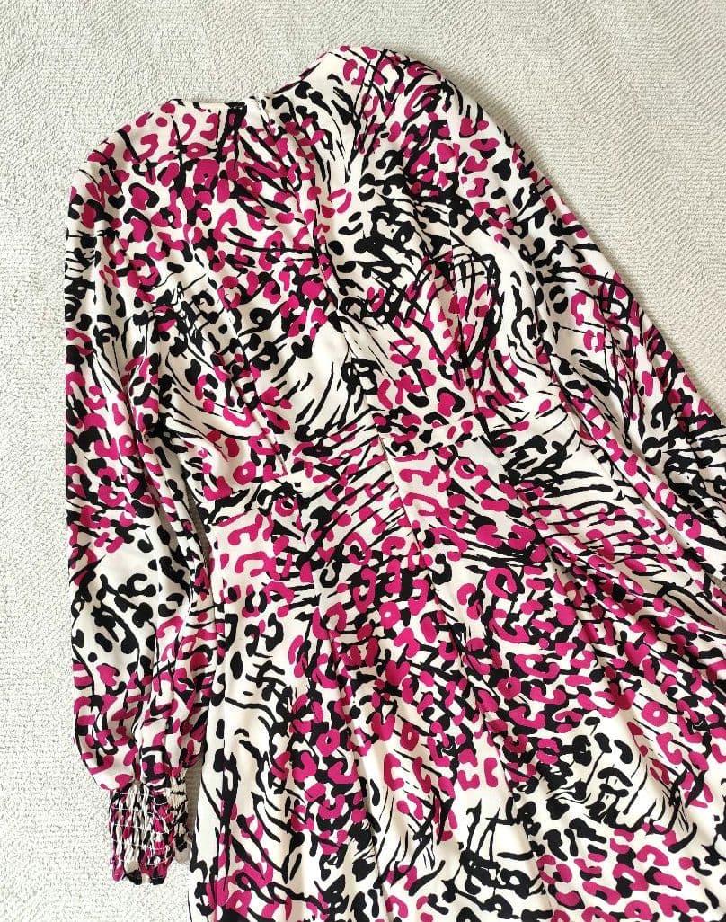 PINKY&DIANNE レオパードミックスプリントワンピース WEB限定カラー