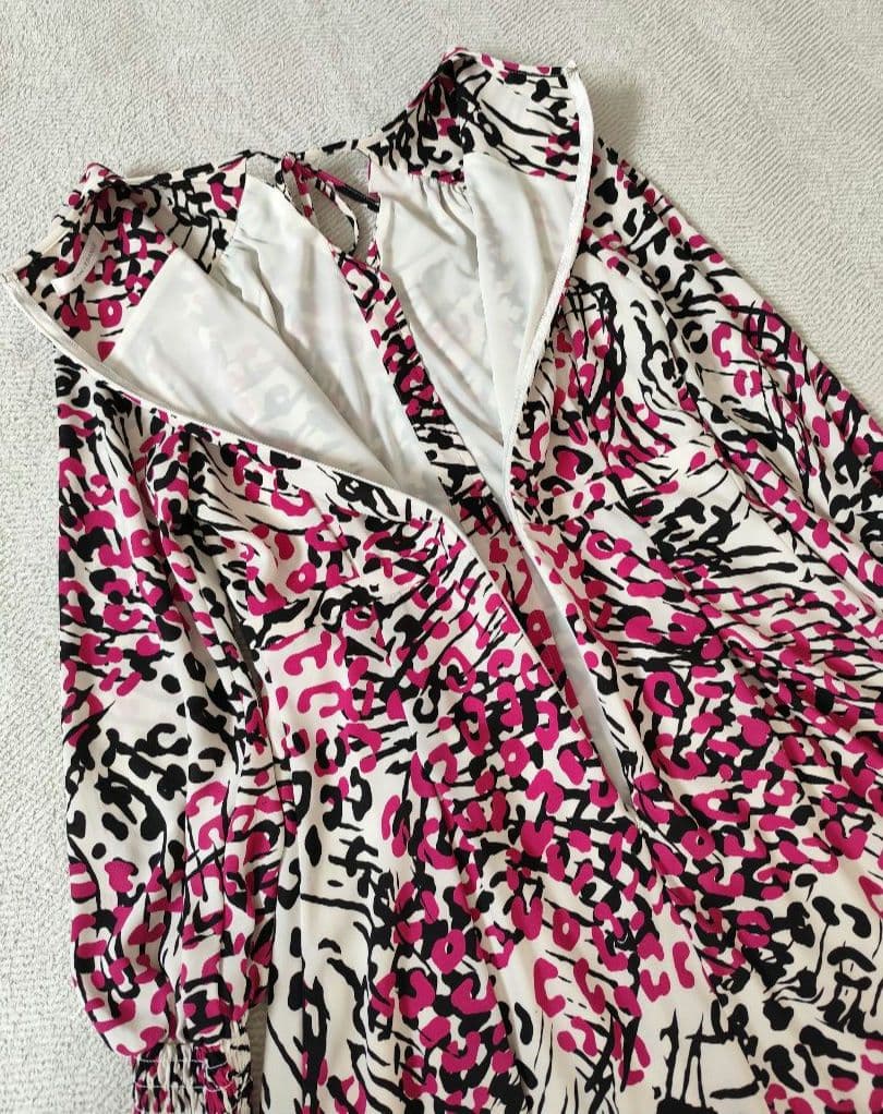 PINKY&DIANNE レオパードミックスプリントワンピース WEB限定カラー