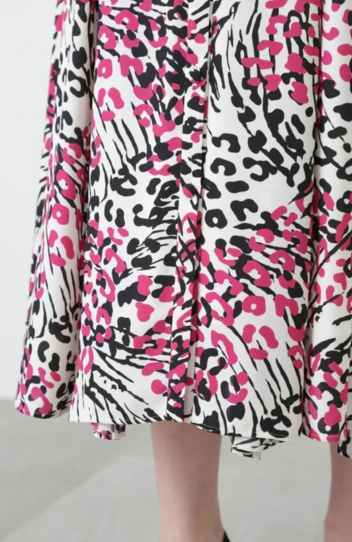 PINKY&DIANNE レオパードミックスプリントワンピース WEB限定カラー