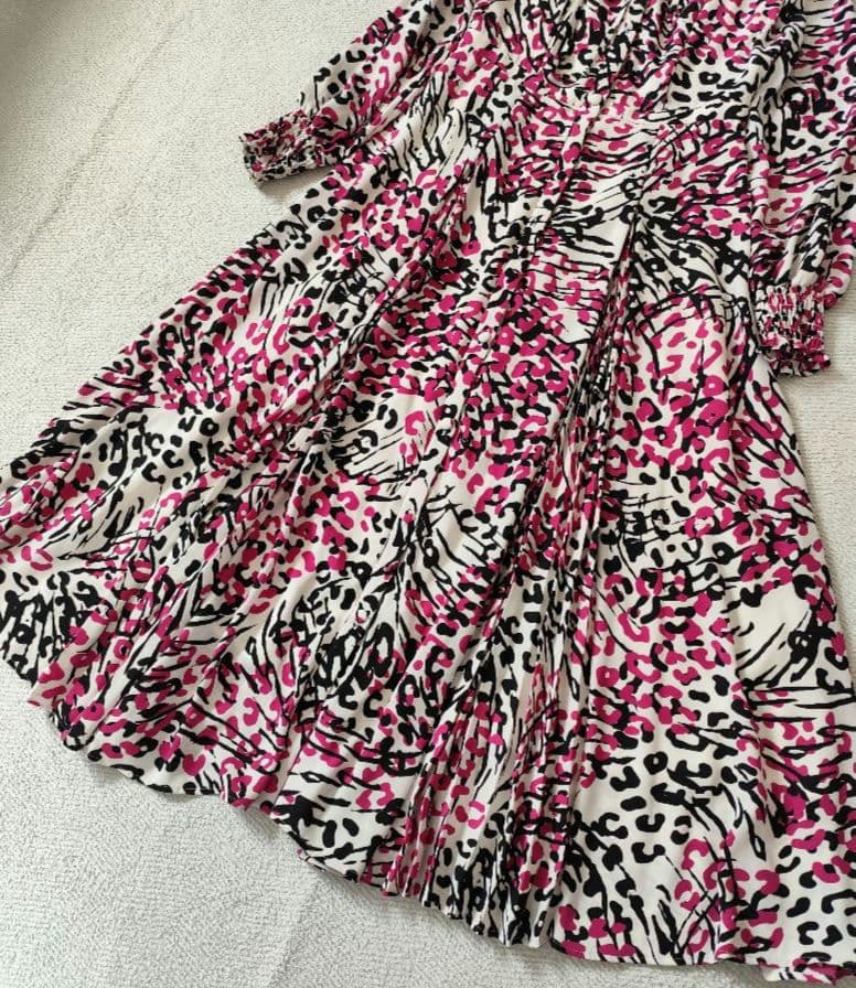 PINKY&DIANNE レオパードミックスプリントワンピース WEB限定カラー