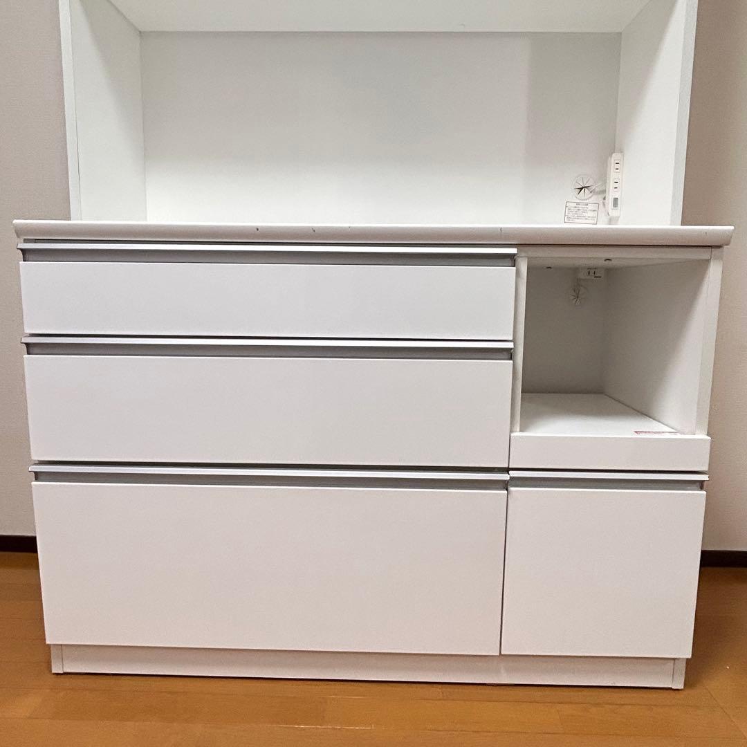 【極美品✨引き取り大歓迎】ニトリ　食器棚　白／ホワイト　キッチンボード