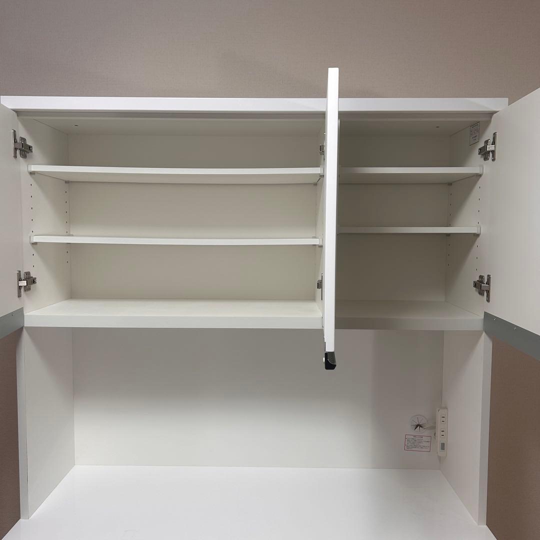 【極美品✨引き取り大歓迎】ニトリ　食器棚　白／ホワイト　キッチンボード