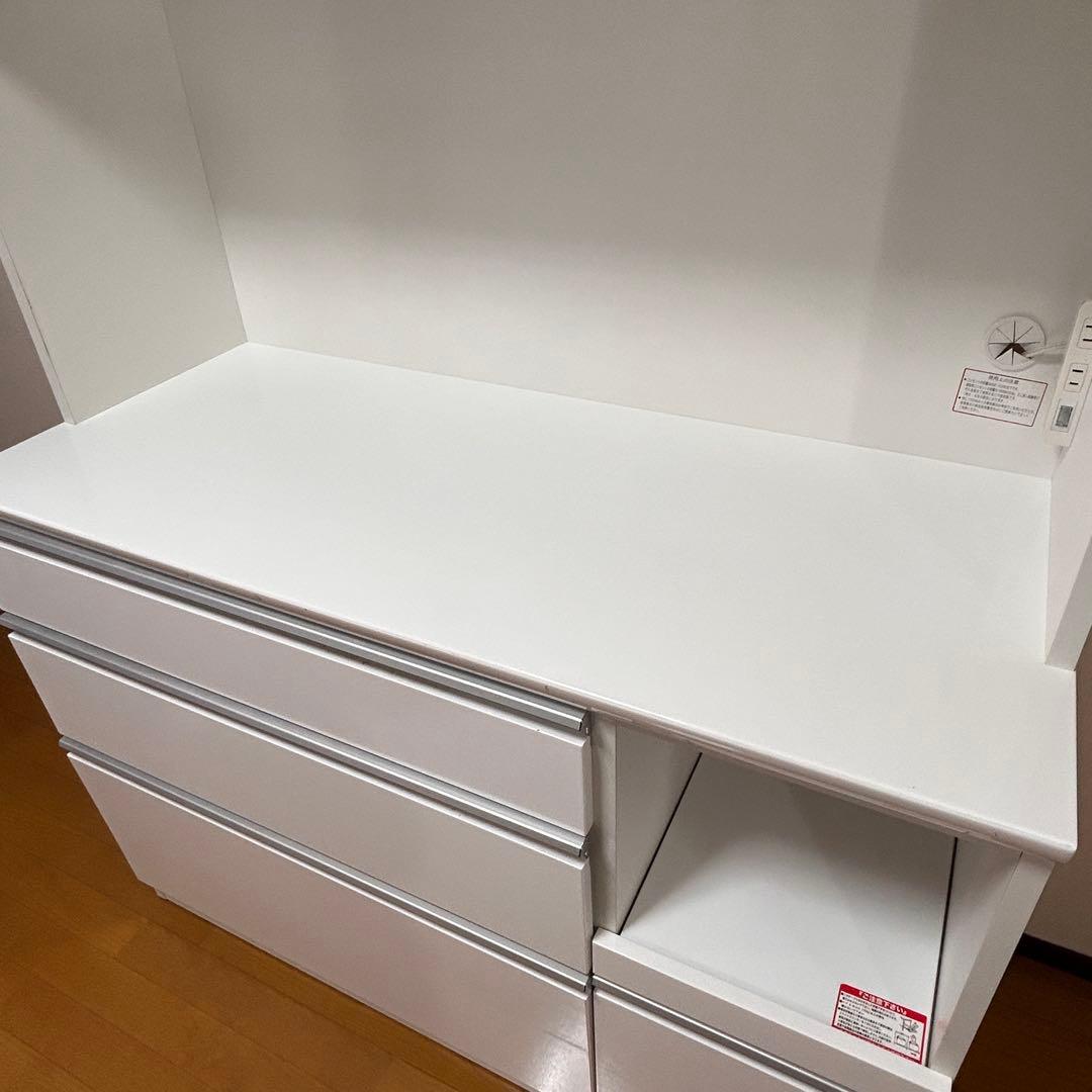 【極美品✨引き取り大歓迎】ニトリ　食器棚　白／ホワイト　キッチンボード