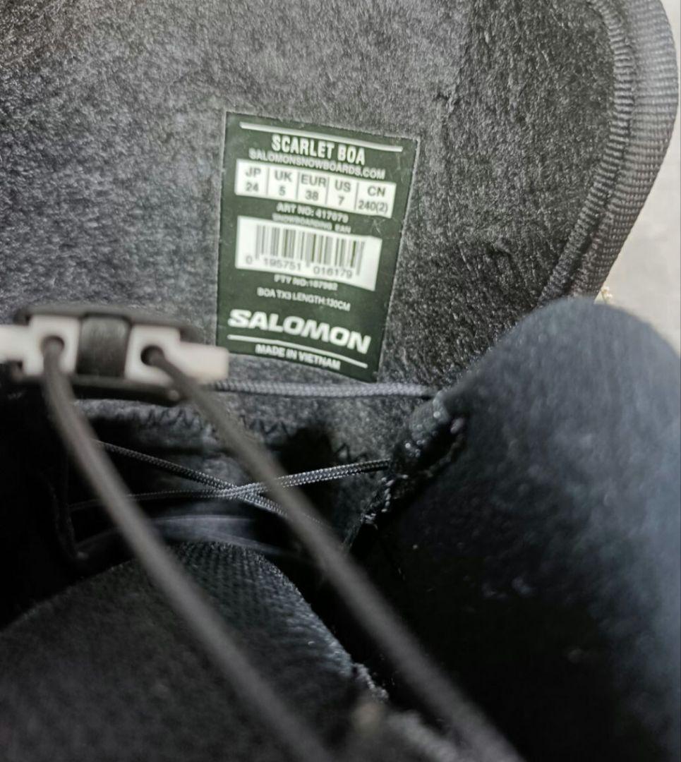 24cm■SALOMON SCARLET BOA 　スカーレットボア ブーツ