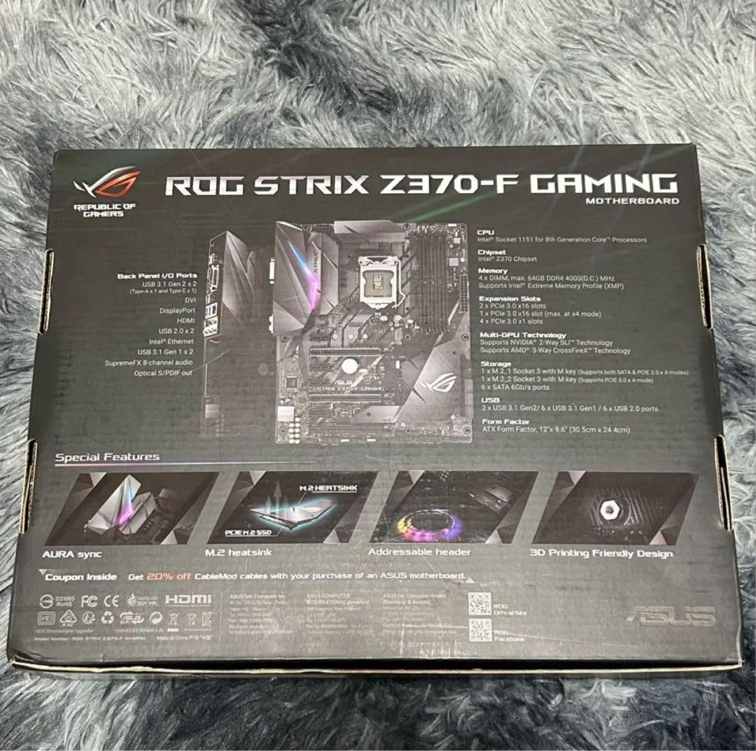 ASUS ROG STRIX Z370-F GAMING マザーボード