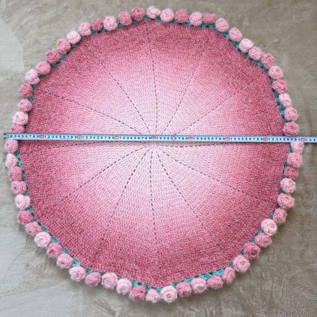 バラ 花束ブランケット フラワーブーケ グラデーションピンク ハンドメイド