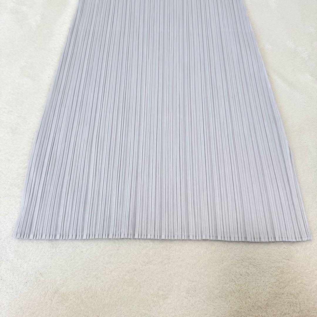 極美品✨PLEATS PLEASE チュニック　ライトグレー　ノースリーブ