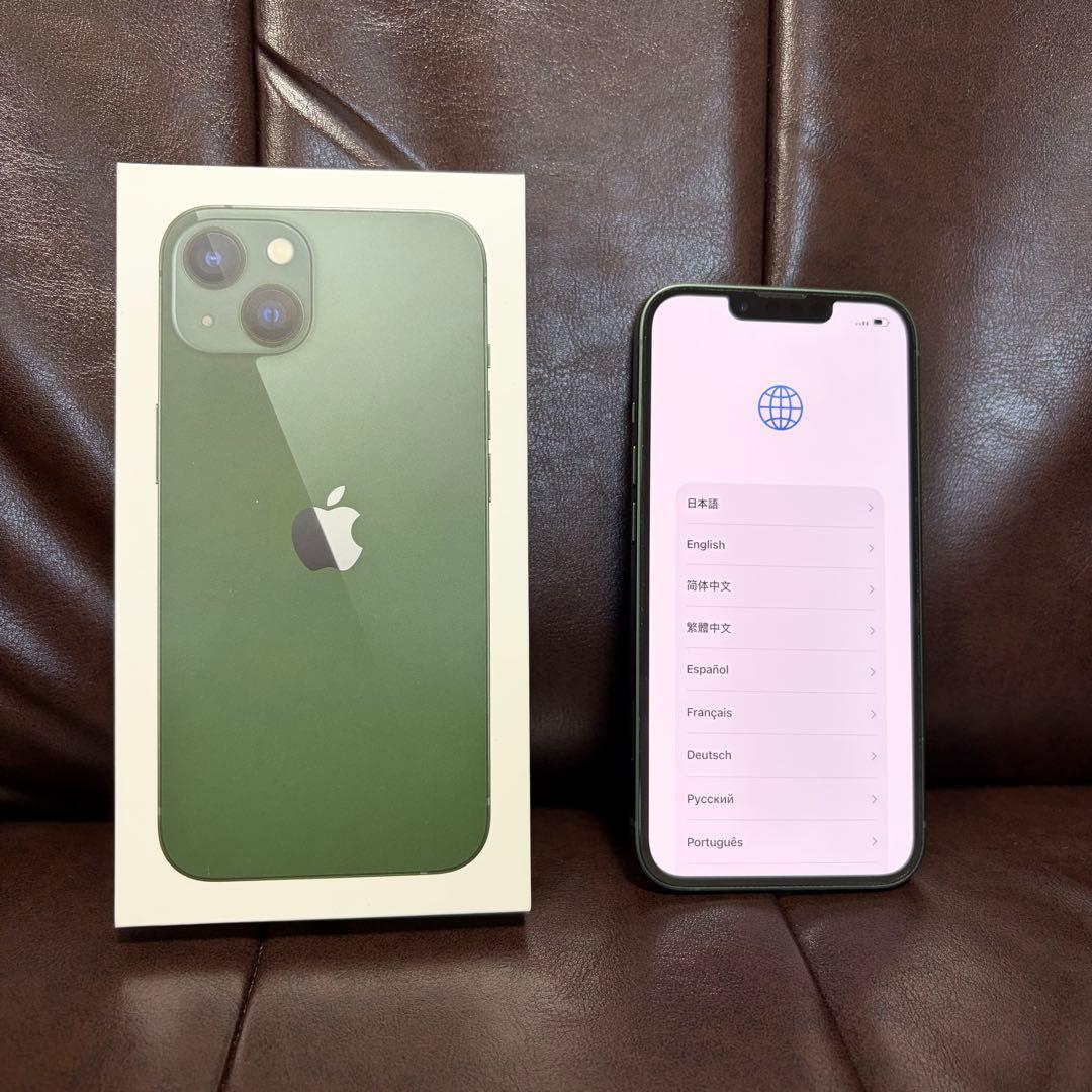 【週末値引き】iPhone 13 256G SIMフリー グリーン 本体