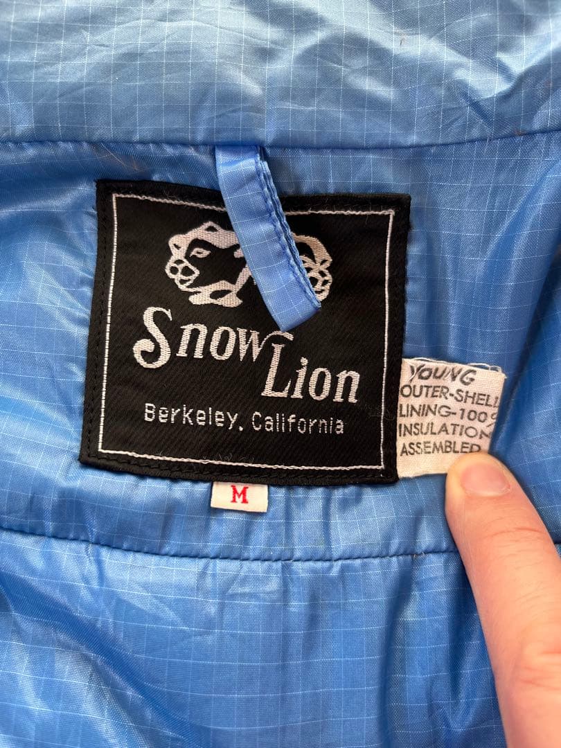 Lion スノーライオン　70s ダウンベスト　ブルー
