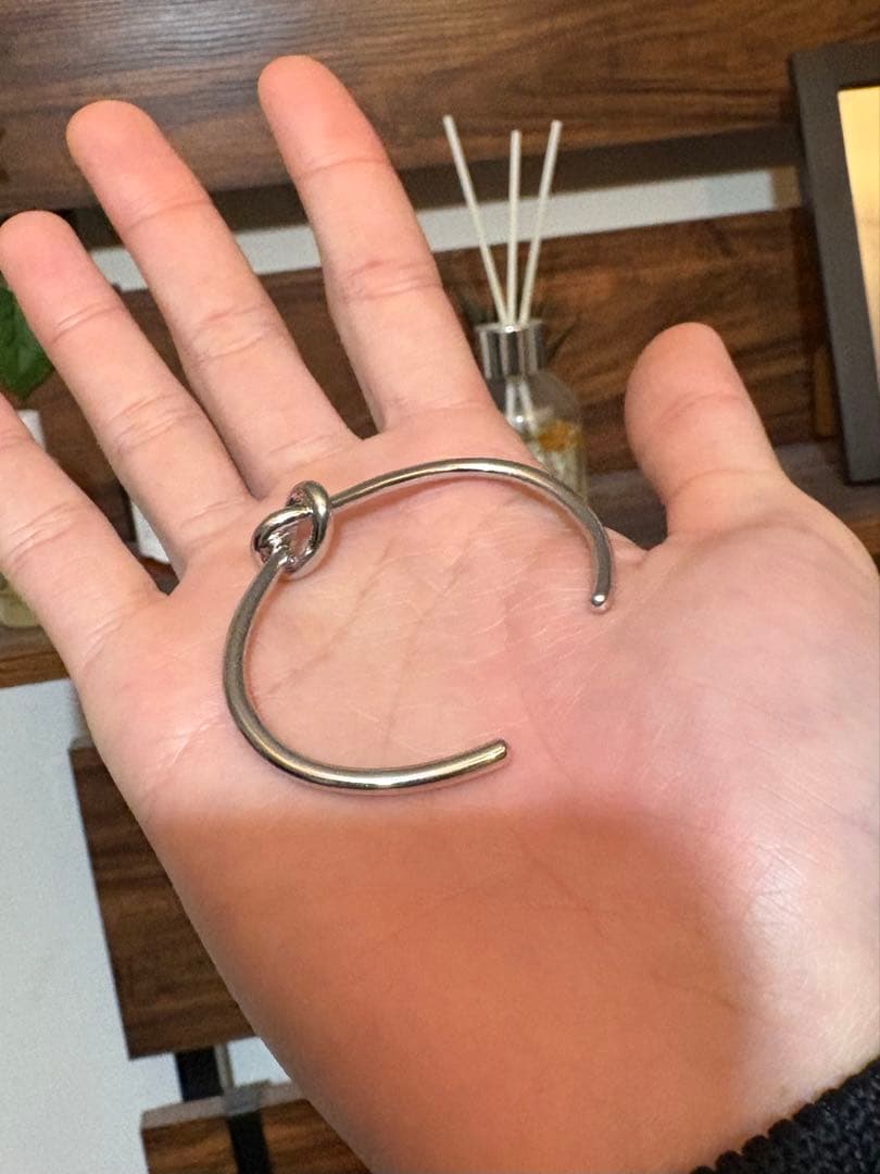 CELINE ノットバングル シルバー ブレスレット