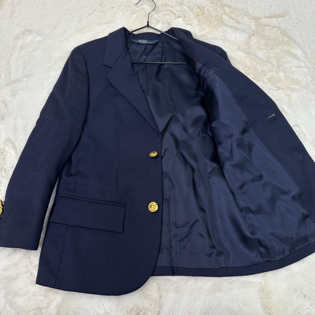 ✨美品✨希少✨ポロラルフローレン 金ボタン 紺ブレ セットアップ 120