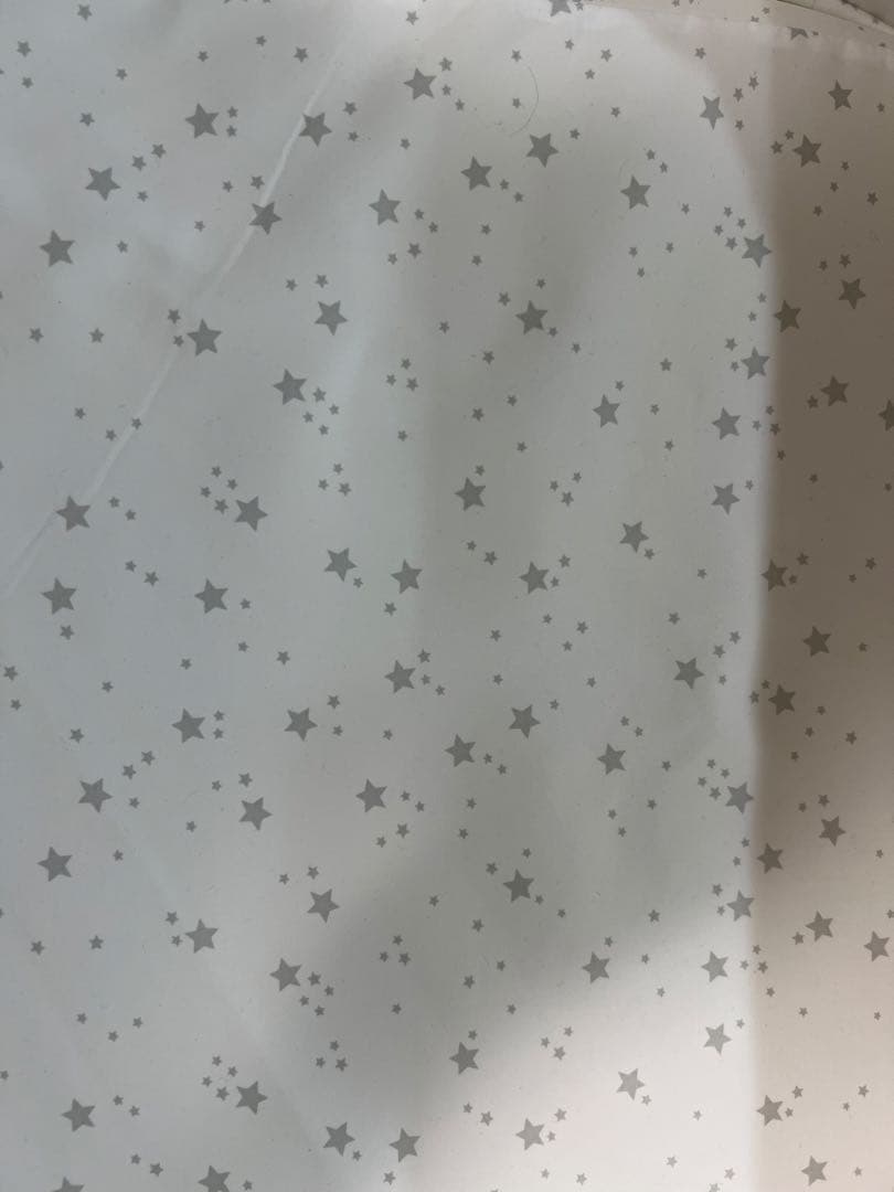 HZDMJ ベビーベッド ベージュ 星柄