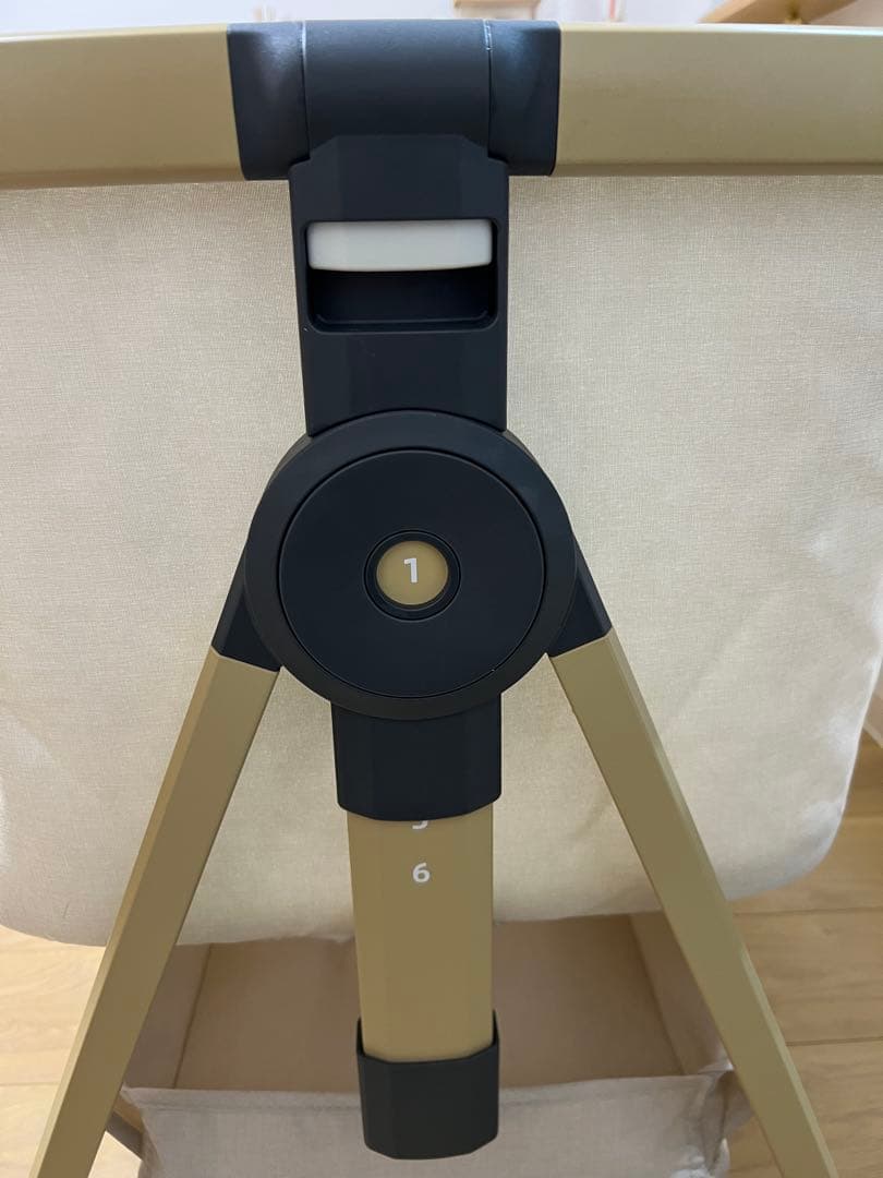 HZDMJ ベビーベッド ベージュ 星柄