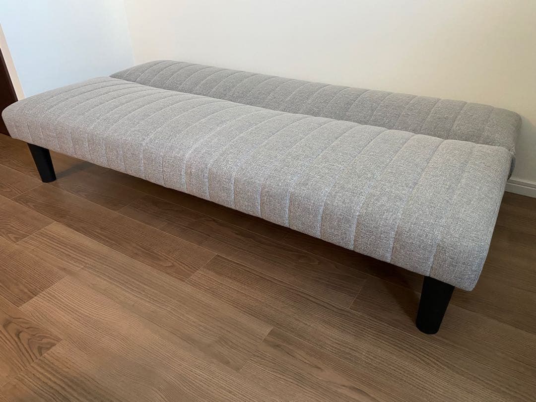 グレー ファブリック ソファベッド