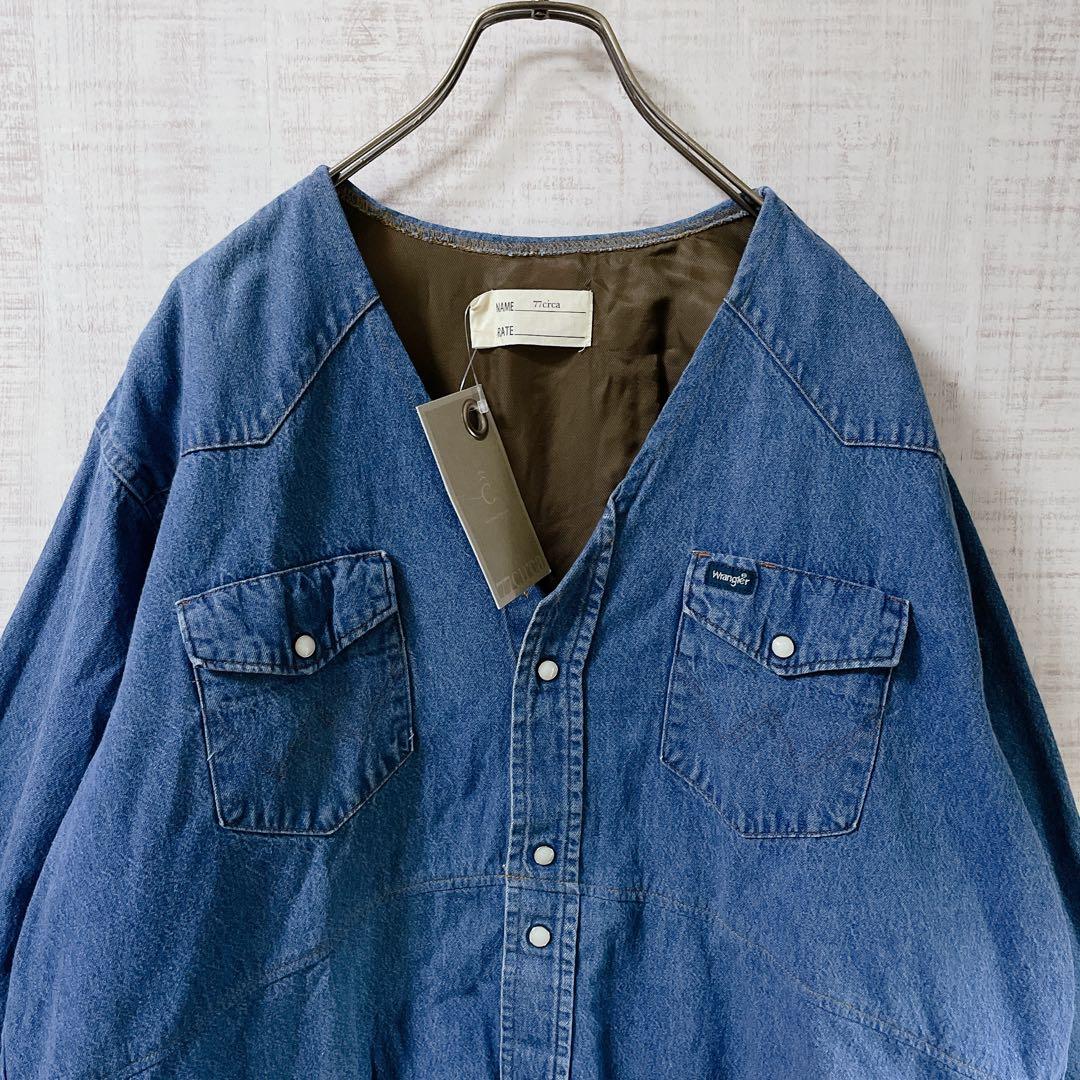 【新品】77circa × Wrangler デニム シャツ カバーオール