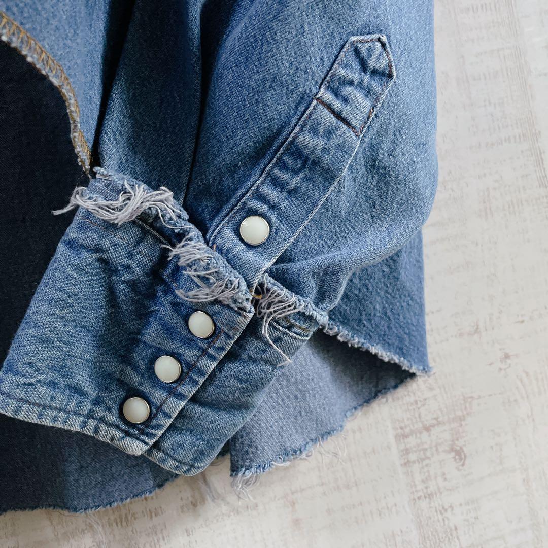 【新品】77circa × Wrangler デニム シャツ カバーオール
