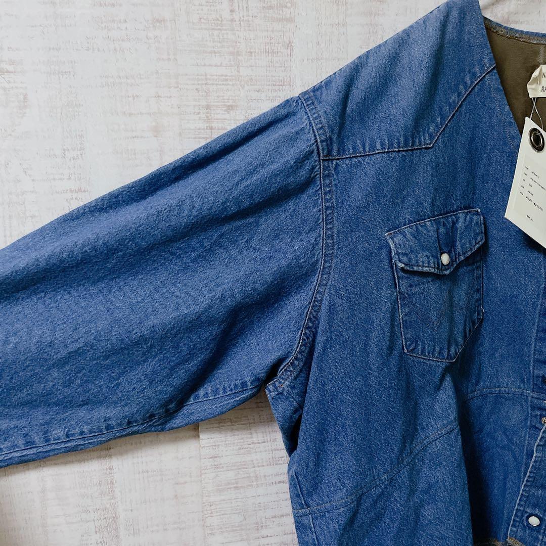 【新品】77circa × Wrangler デニム シャツ カバーオール