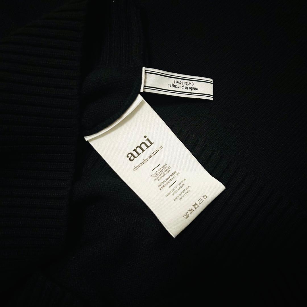 【お値引き中】ami ニット セーター ハート刺繍 ブラック