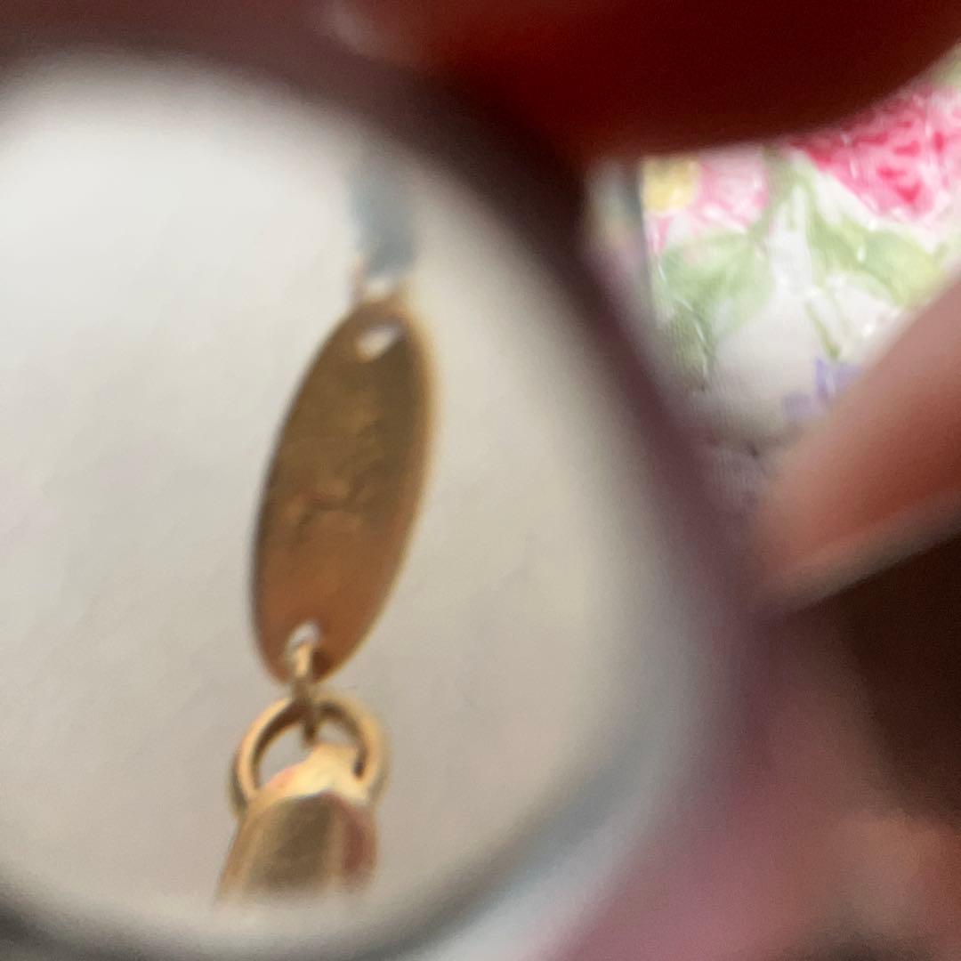 レッドライン　K18YGダブルハートブレスレット