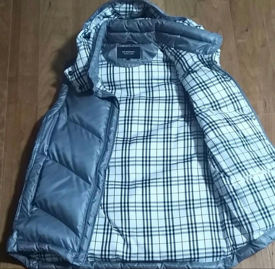 1/31までSALE☆ バーバリーブラックレーベル グレー ダウンベスト