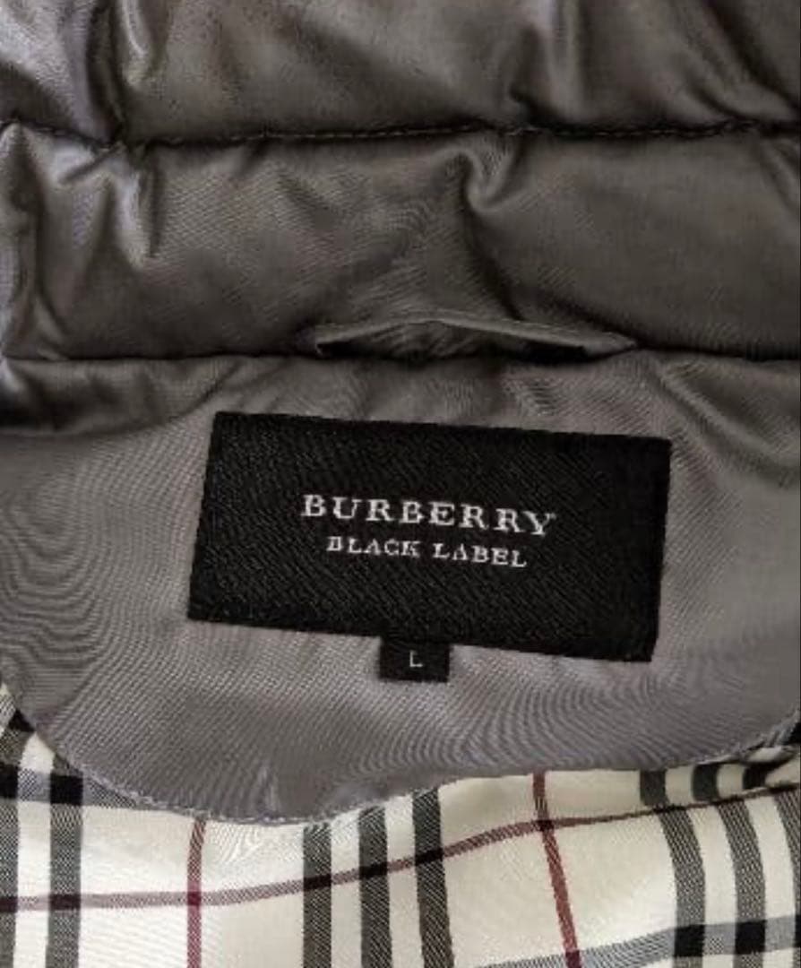 1/31までSALE☆ バーバリーブラックレーベル グレー ダウンベスト