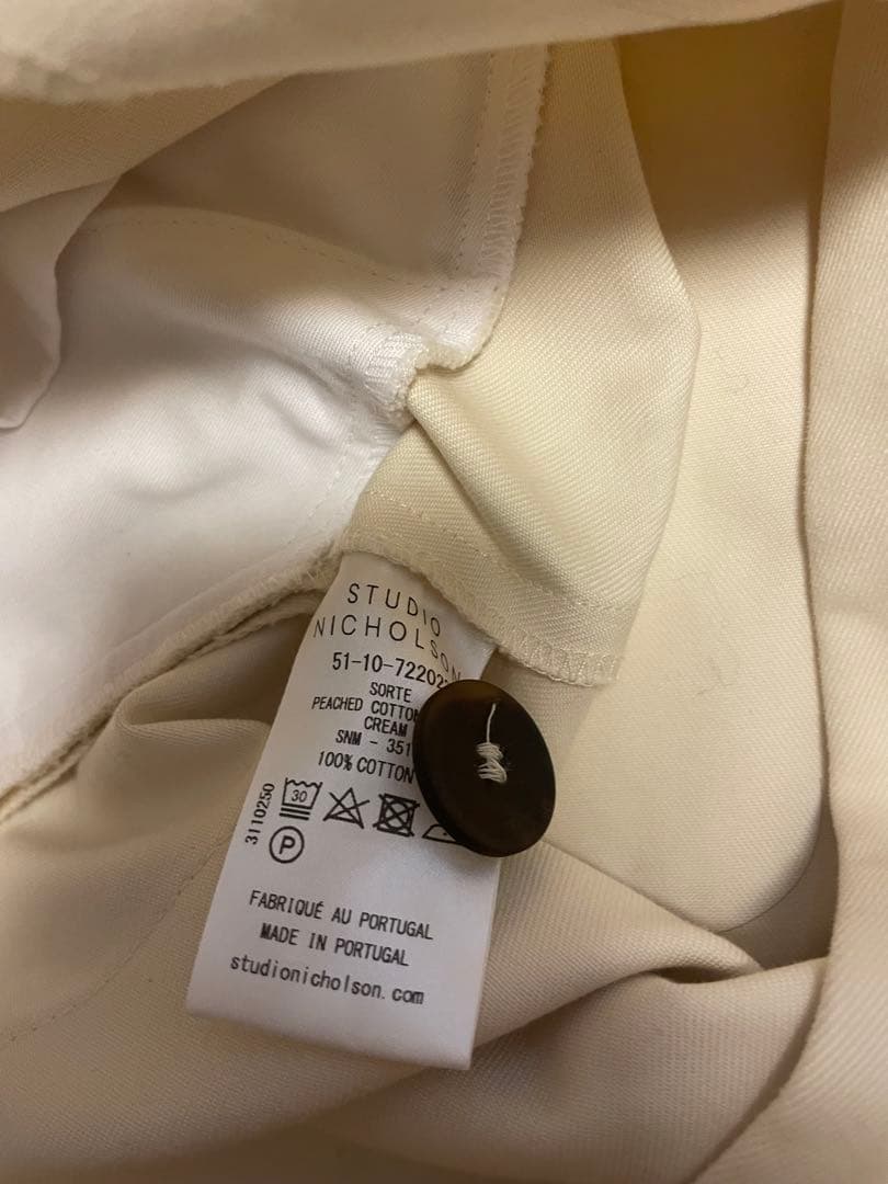 STUDIO NICHOLSON Volume Pant(SORTE)サイズS