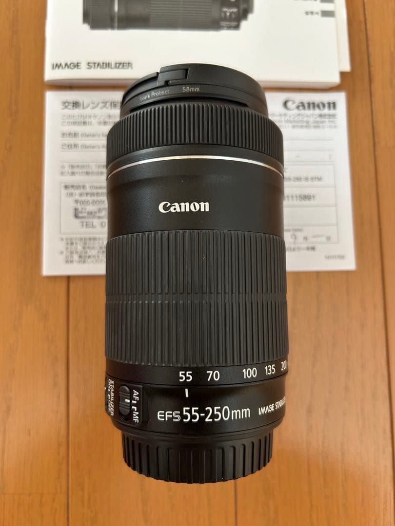 canon EF-S55-250mm F4-5.6 IS STM 望遠レンズ