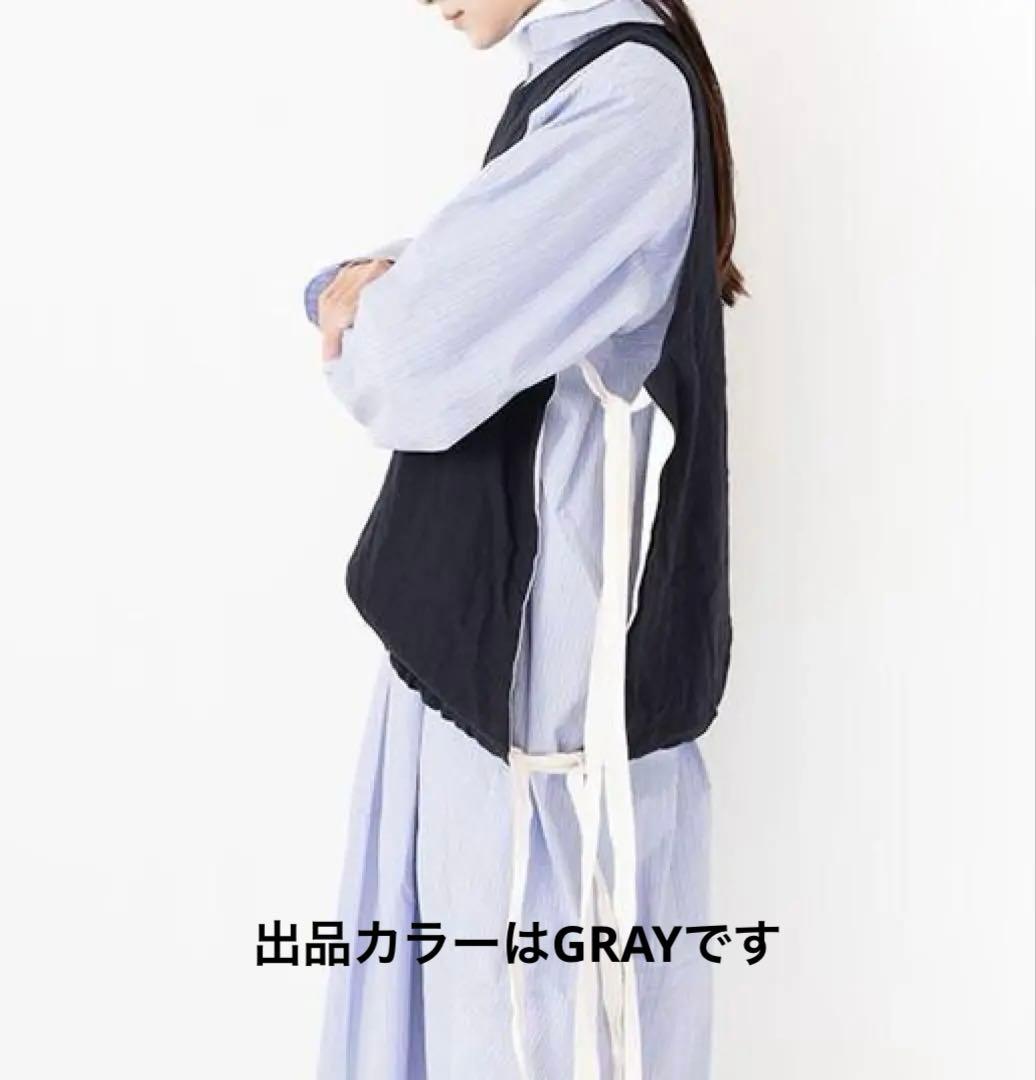 今期新品 ヴェリテクール VC2804 ウールリネンリバーシブルベスト GRAY