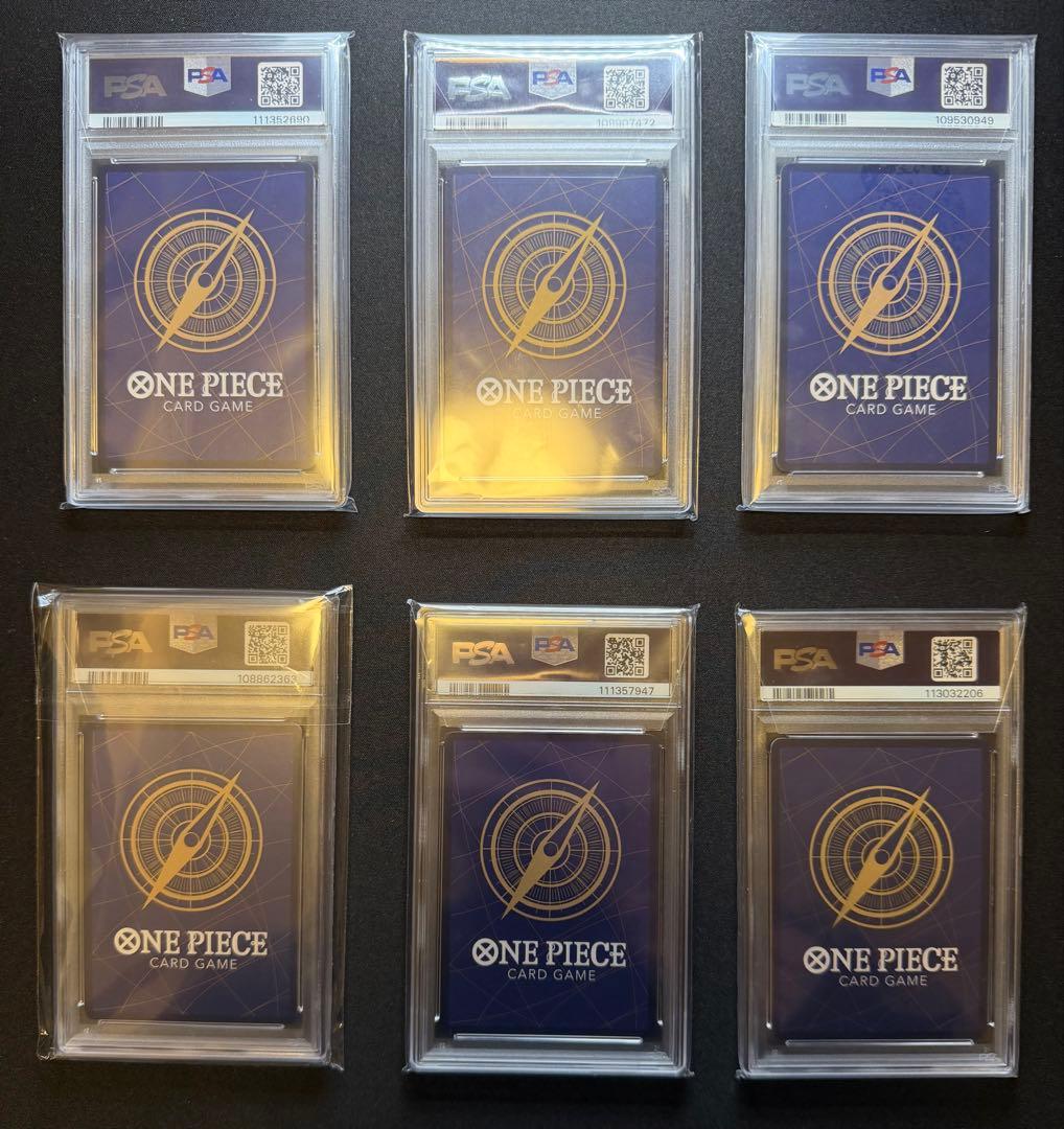 ワンピースpsa10　ルフィ太郎　他　タロット柄6枚まとめ売り