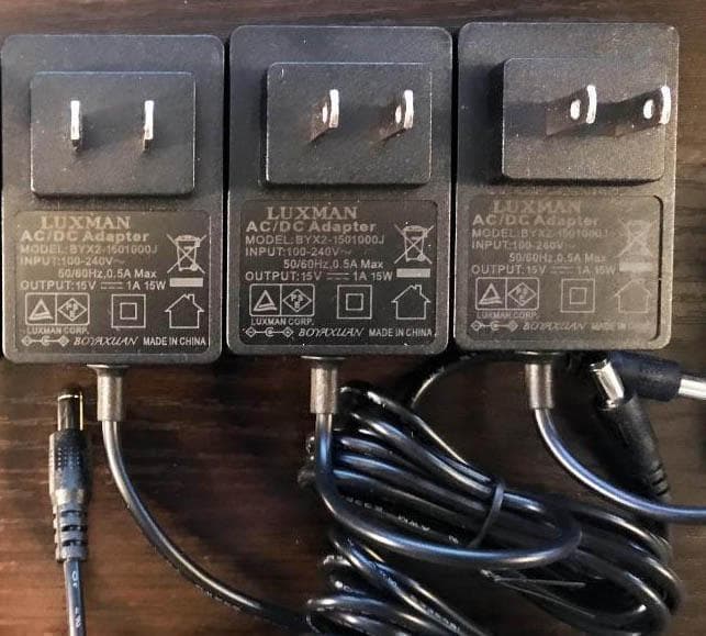 未使用❗LUXMAN製フォノアンプ付属品 純正ACアダプター×3個セット②