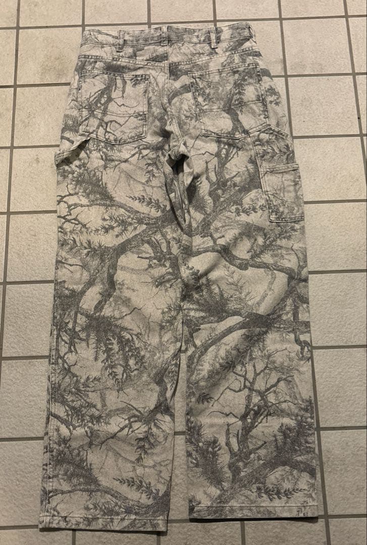 ZARA リアルツリー カモフラージュ カーペンターパンツ バギーデニム