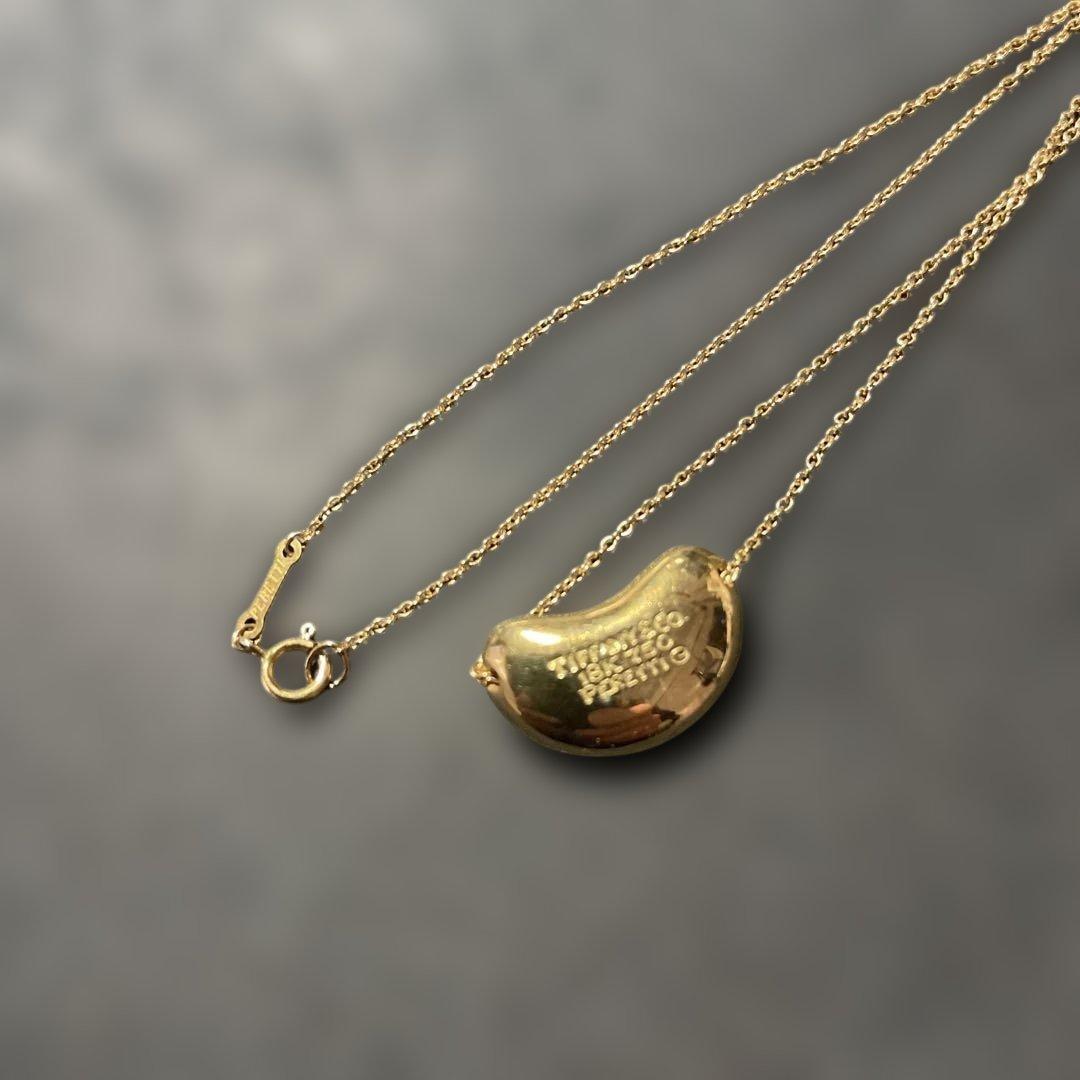 Tiffany ティファニー K18 ビーンズ ネックレス