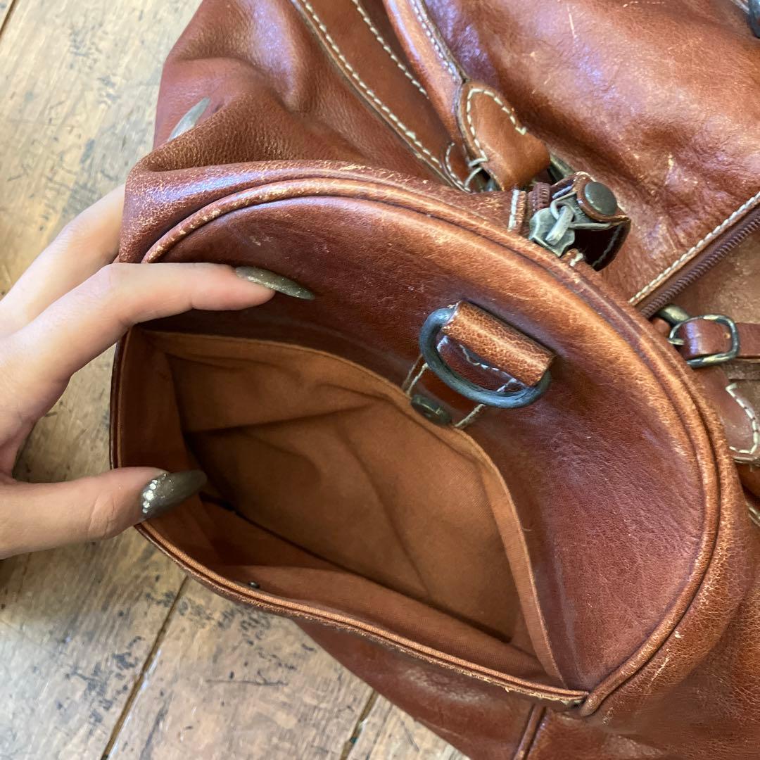 昭和レトロ ボストンバッグ トラベルバッグ ハンドバック 旅行バッグ レザー