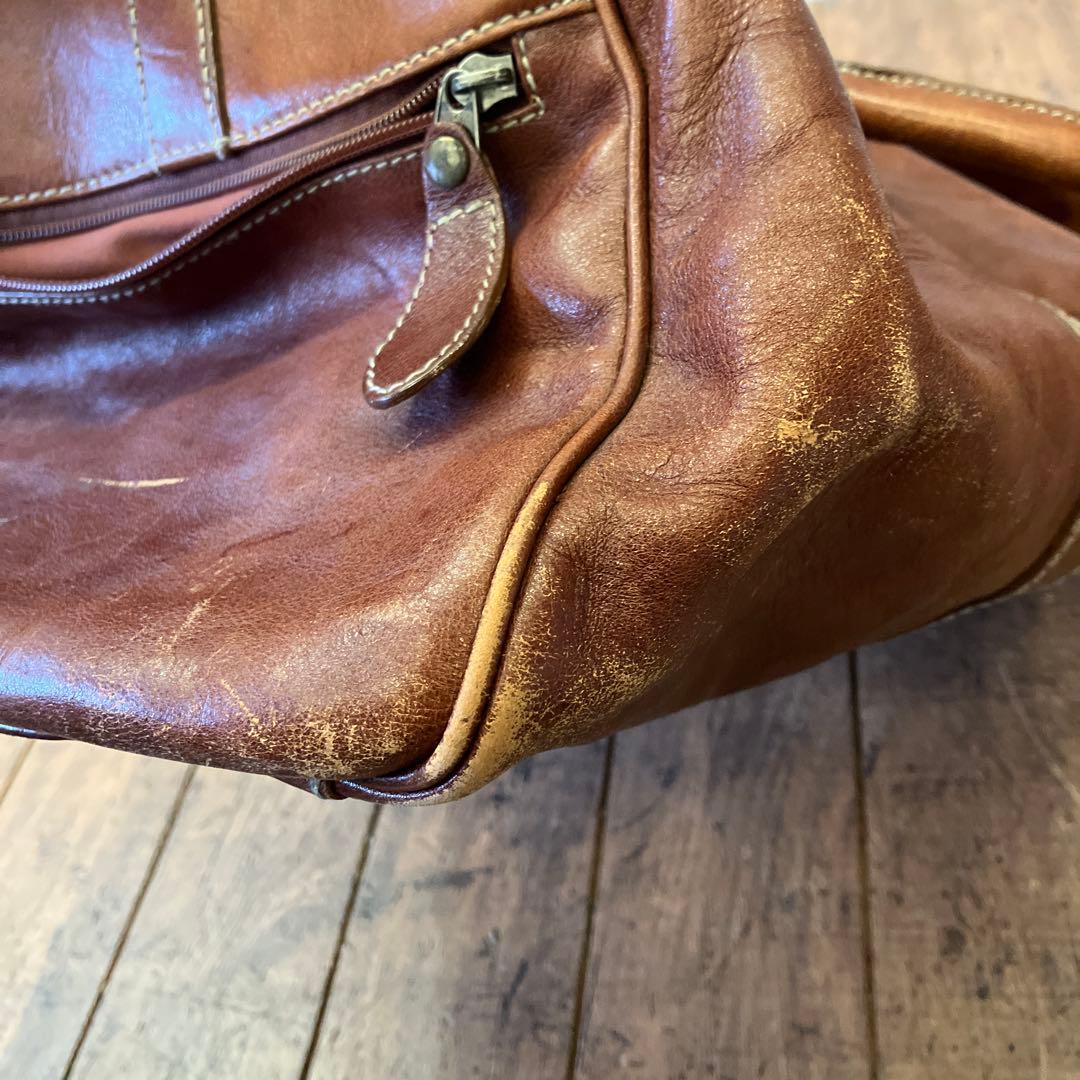 昭和レトロ ボストンバッグ トラベルバッグ ハンドバック 旅行バッグ レザー