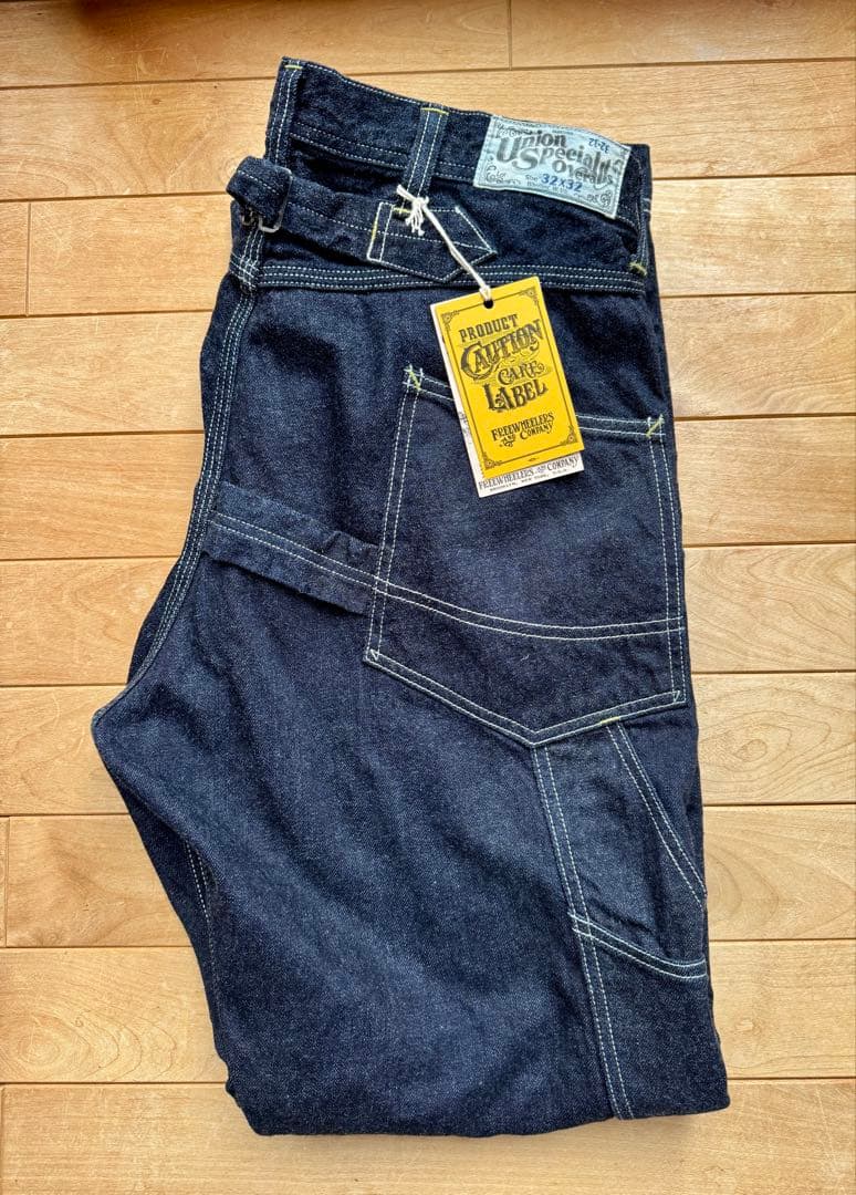 フリーホイラーズUnion Special Overallsデニム32x32