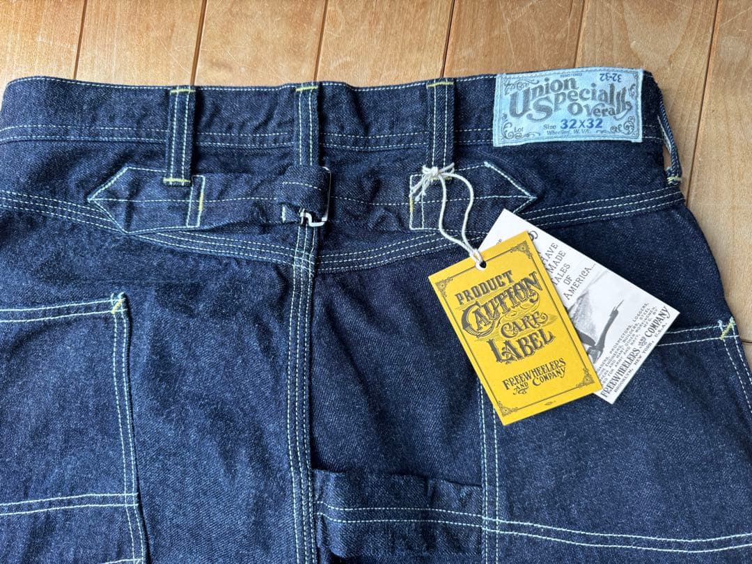 フリーホイラーズUnion Special Overallsデニム32x32