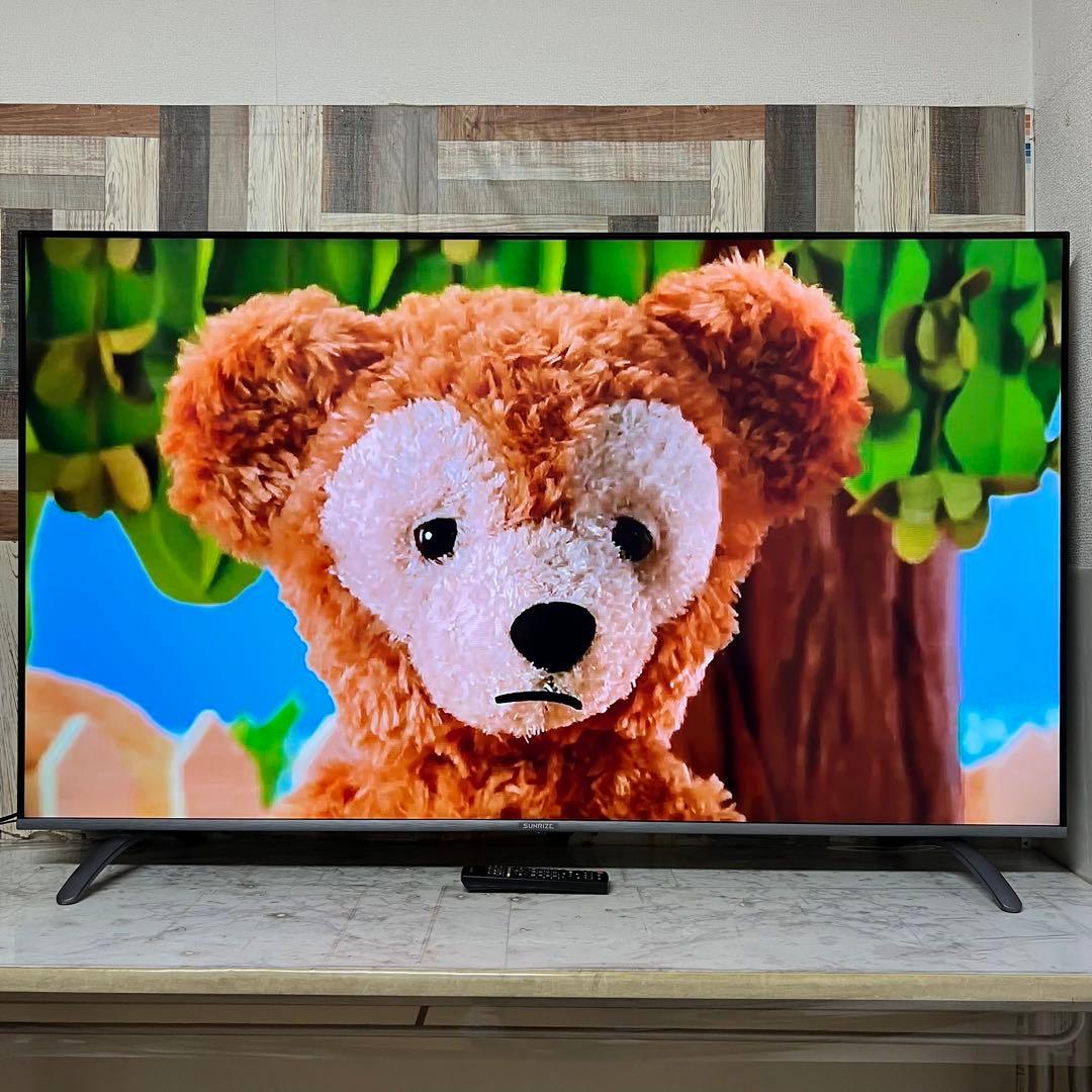 りさらさん専用全国送料込サンライズ65V型フレームレス 4Kテレビ高画質HDR