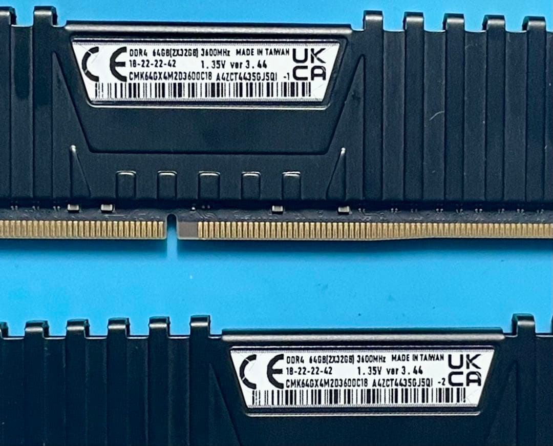 CORSAIR DDR4-3600MHz 64GB 32GB×2枚