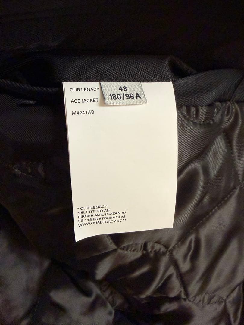 ジャケット・アウター our legacy ace jacket 48
