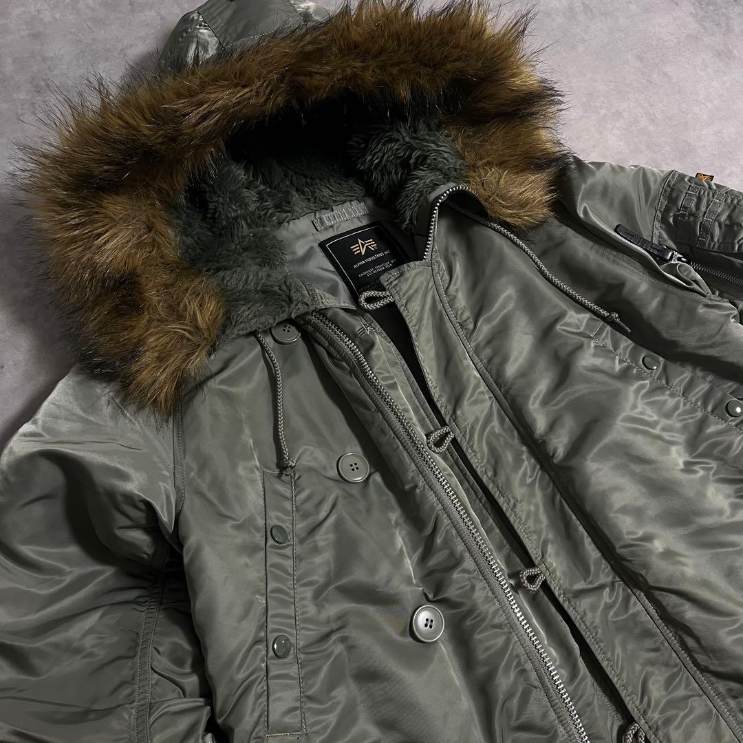 ALPHA INDUSTRIES N-3B ミリタリー　フライトジャケット　L