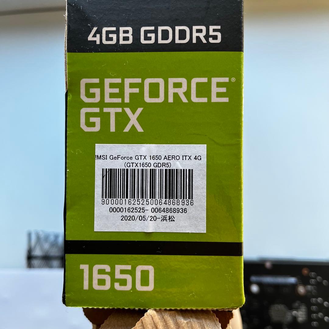 MSI GeForce GTX 1650 AERO 4G ITX グラボ