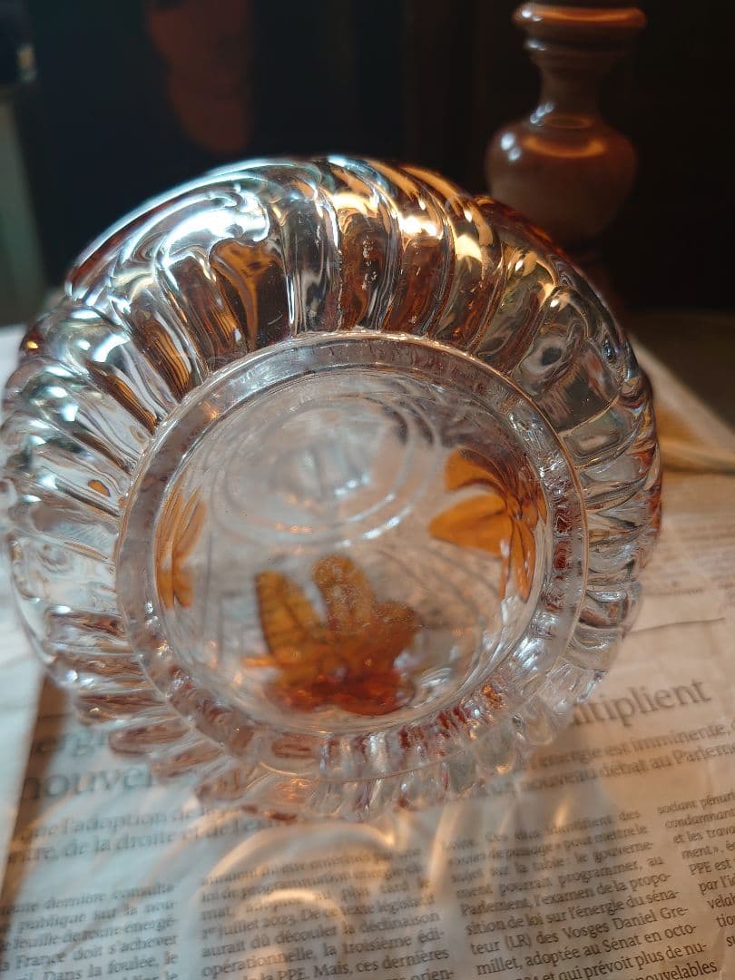 「売約済」1900s'アンティーク「Sant Louis 」デキャンタプレート付