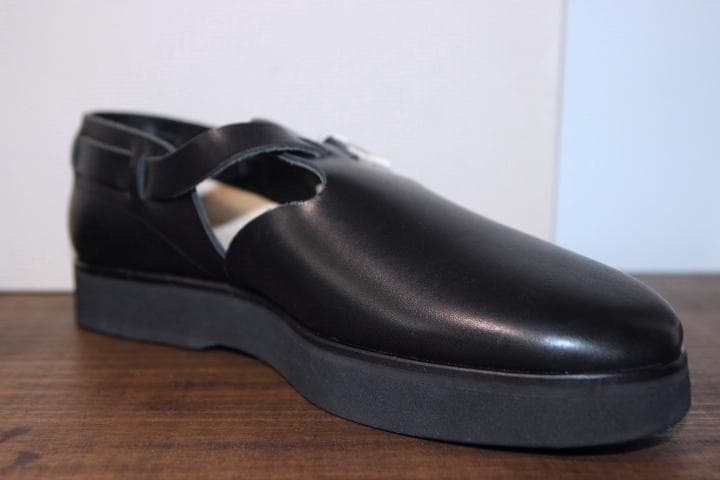 フットザコーチャー Tストラップ レザーシューズ 革靴 26.5ｃｍ 黒